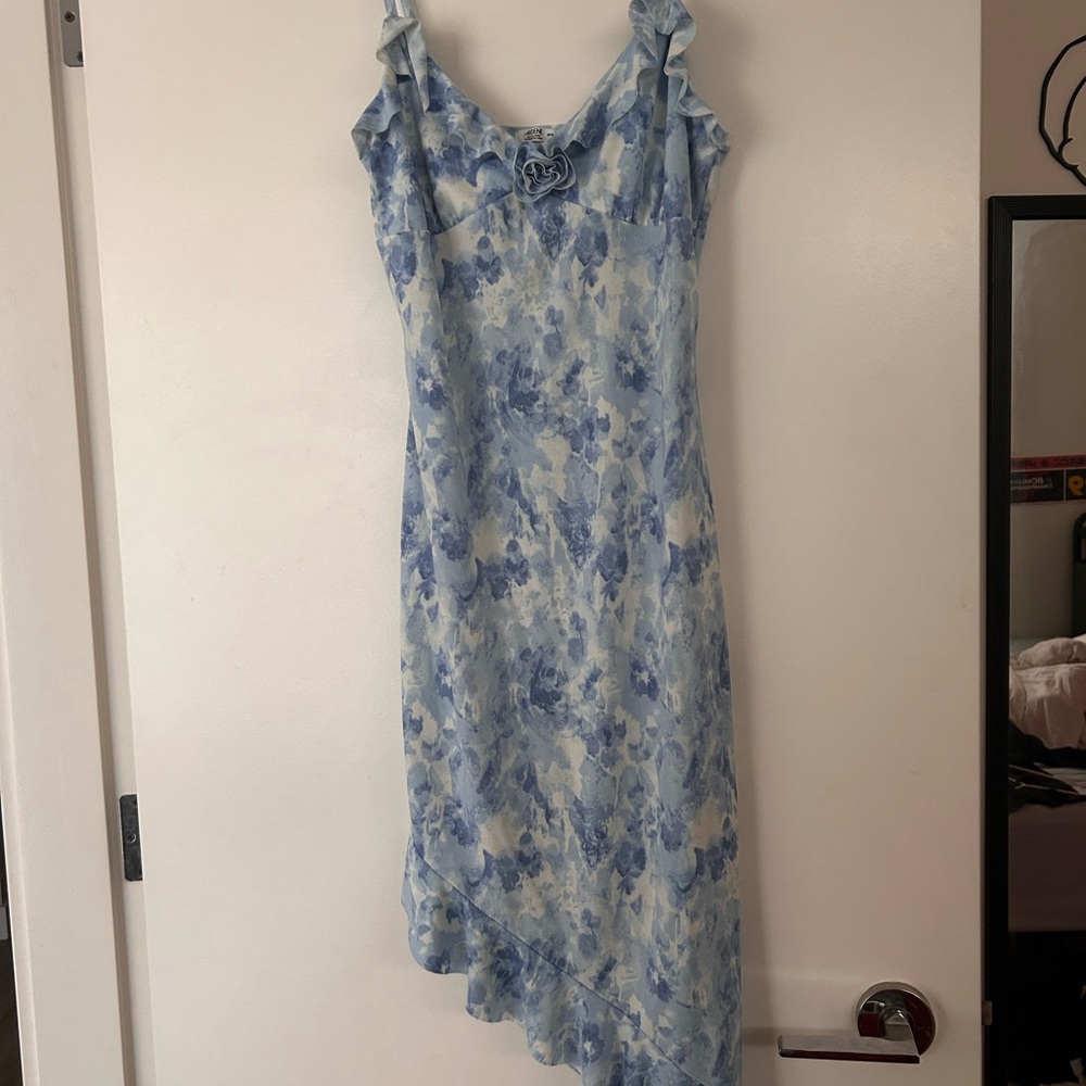 Floral Blue Dress